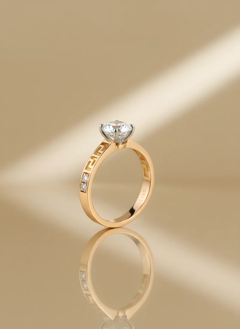 Afterglow Solitaire Ring