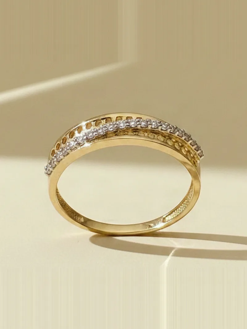 Prismatic Band Ring, Gold 21K