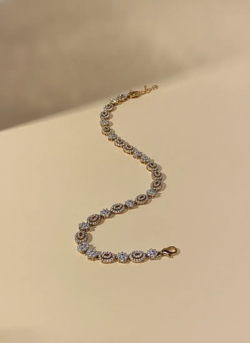 Blossom Link Bracelet, Gold 21K