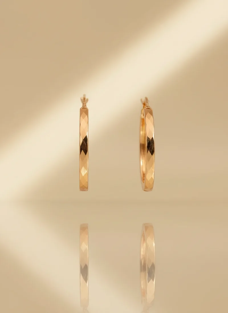 Carved Light Baaliyaan, Gold 21K