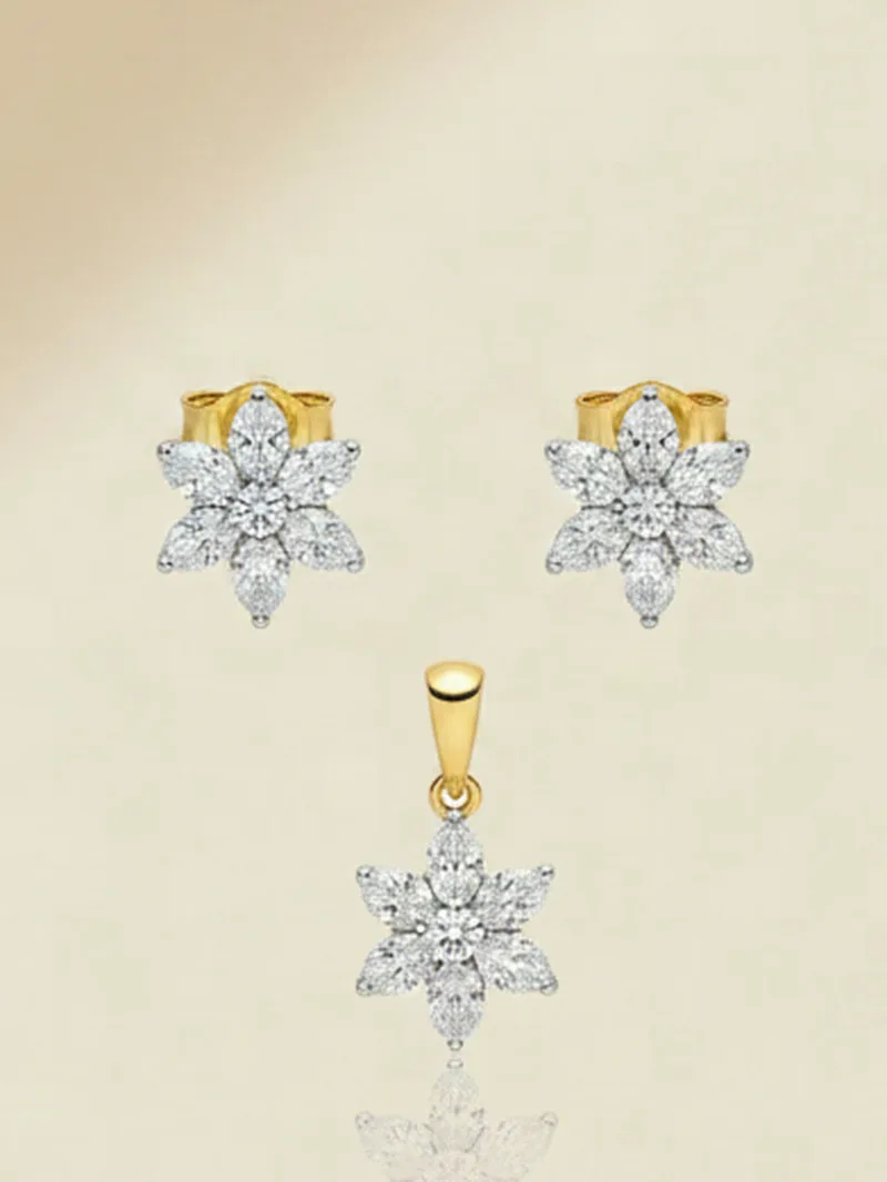Asteria Locket Set, Gold 21K