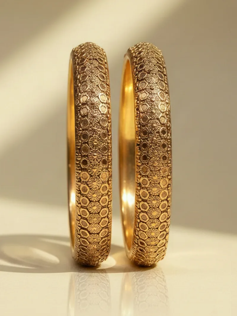 Heritage Gold Kara Pair, Gold 22K