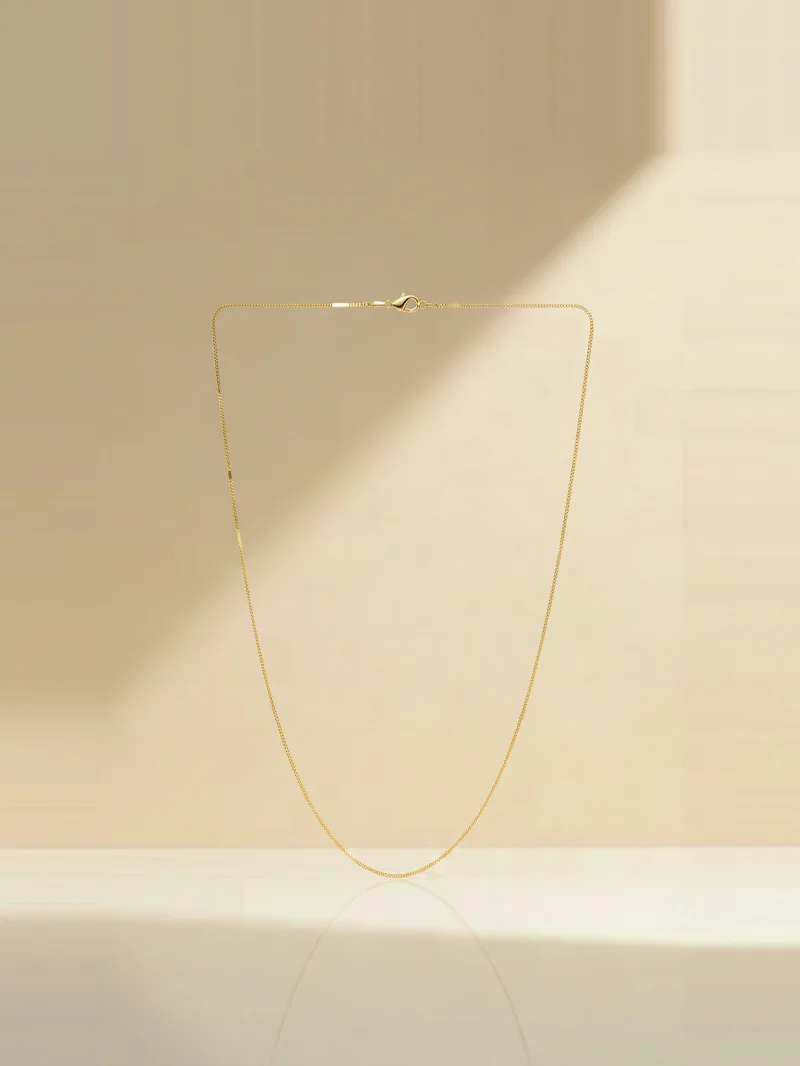 Aureate Line Chain, Gold 21K