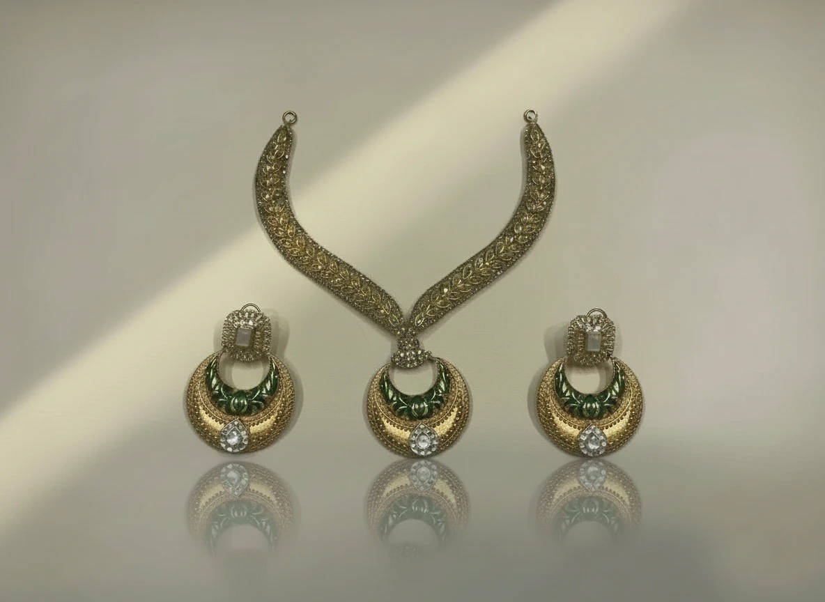 Verdant Crescent Suite — Gold 22K