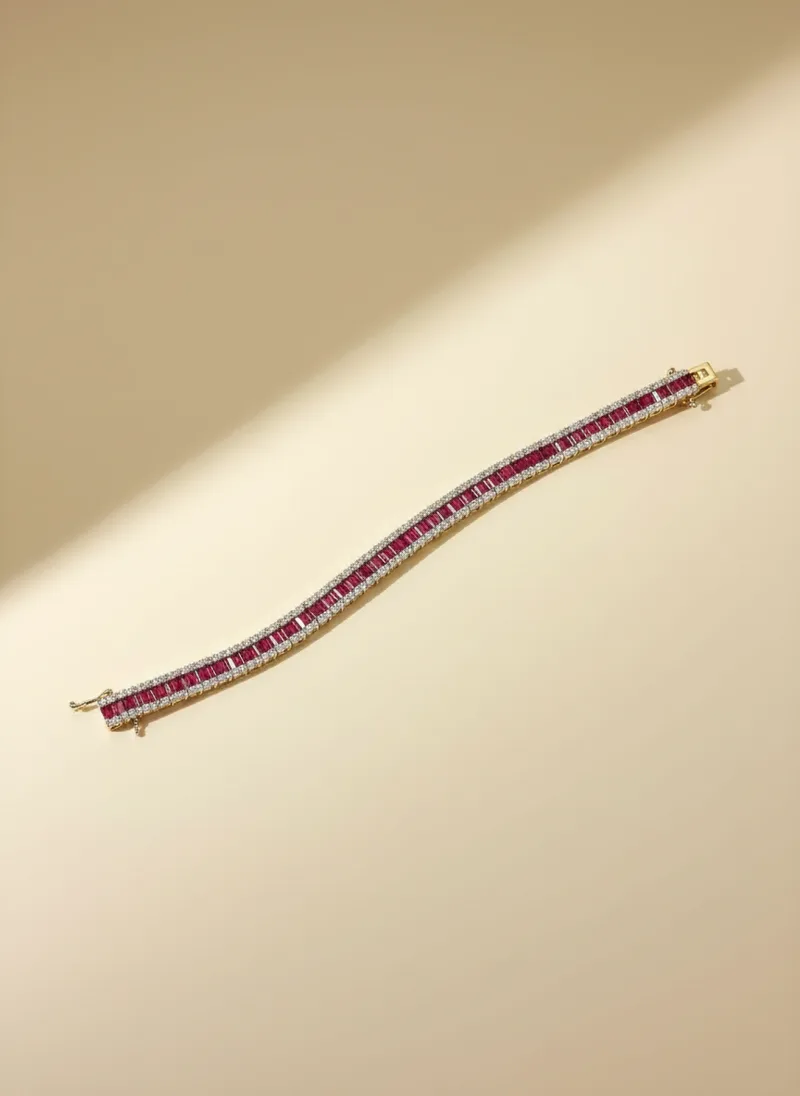 Scarlet Meridian Bracelet, Gold 21K