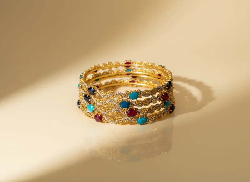 Naurattan Wave Quartet, Gold 22K