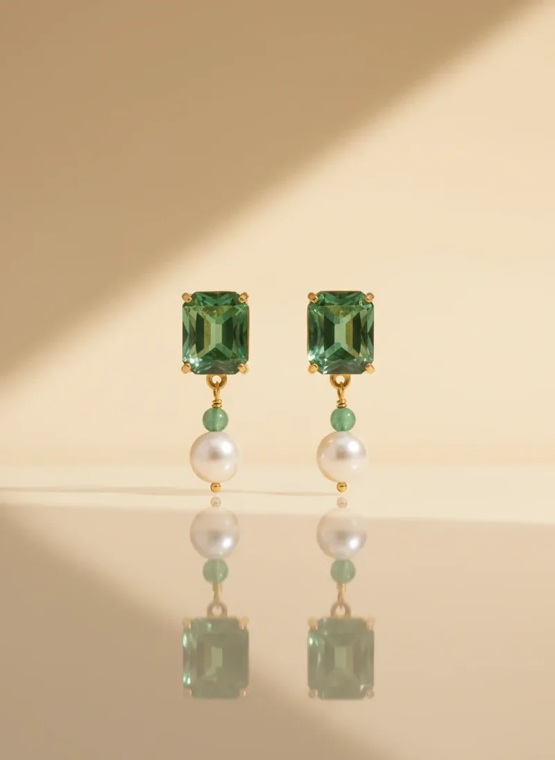 Emerald Cascade Tops, Gold 22K