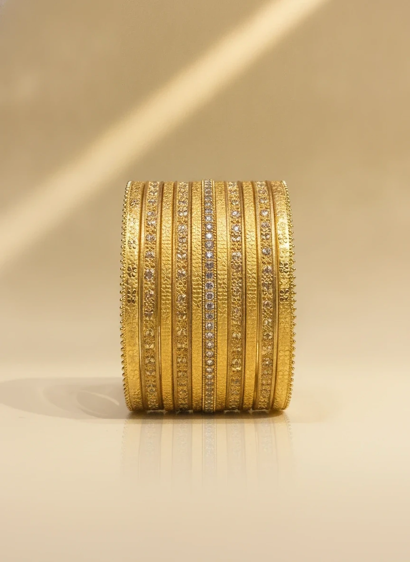 Ninefold Gold Bangle Suite — Gold 21K
