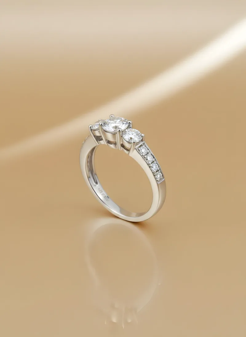Triad Diamond Ring, Gold 21K