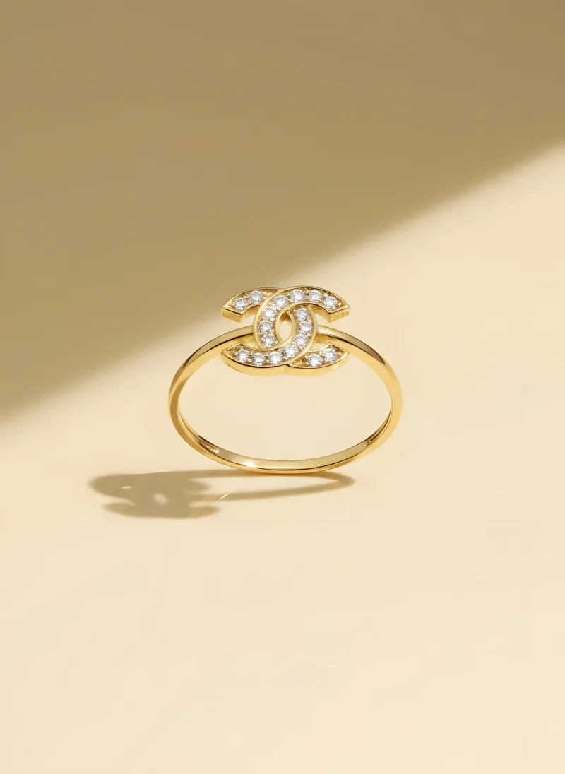Entwined Monogram Ring