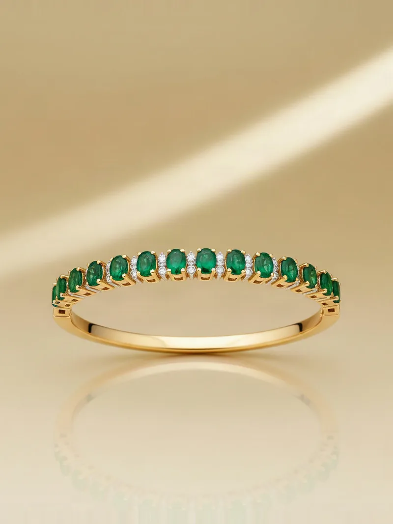 Verdant Line Bracelet, Gold 18K