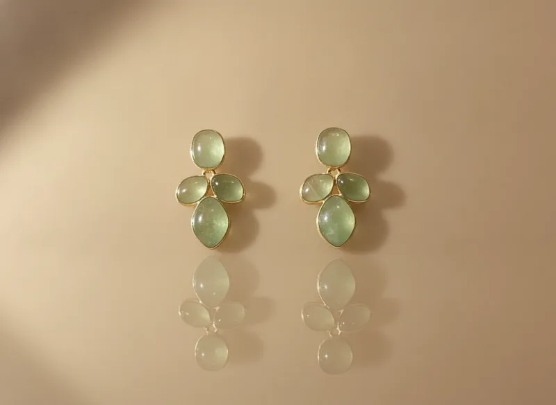 Verdure Cluster Earrings, Gold 21K