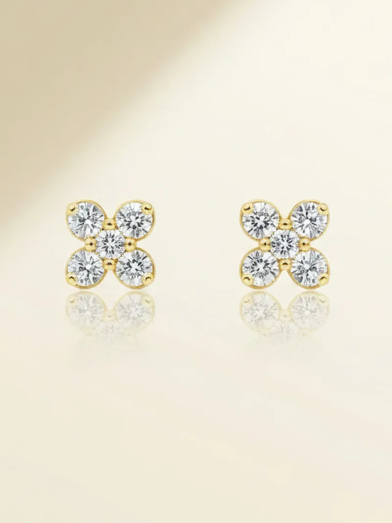 Charbagh Bloom Tops, Gold 21K