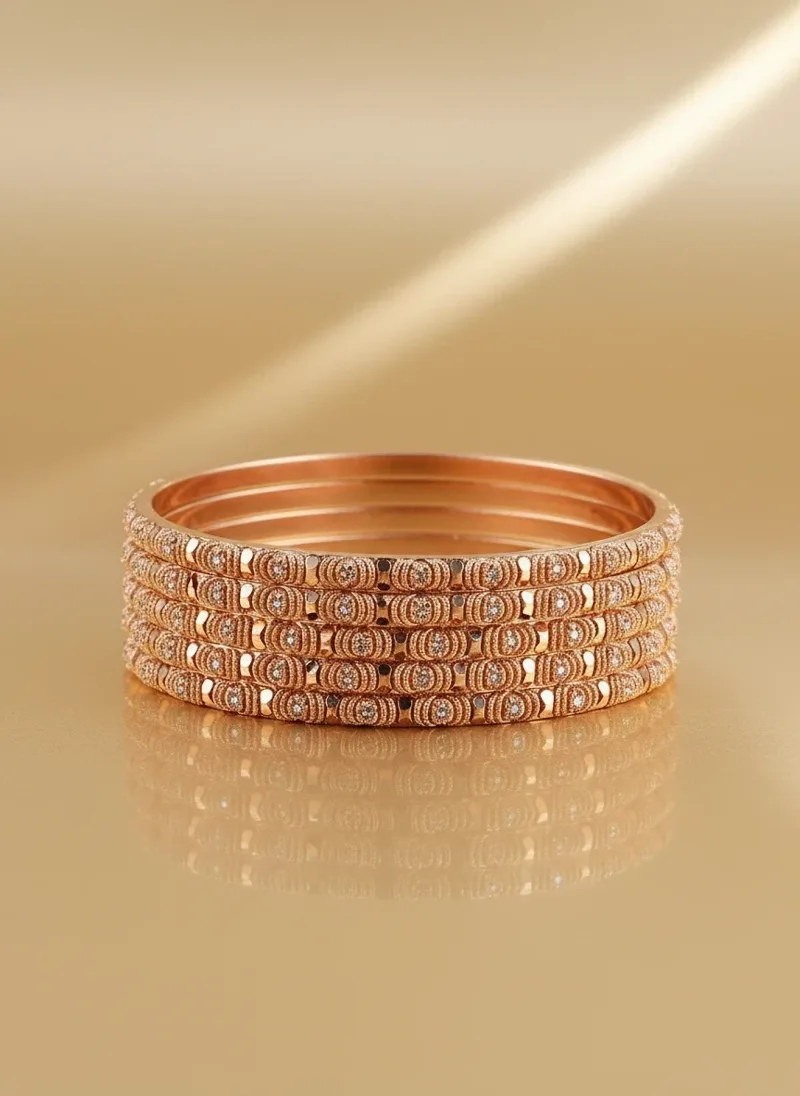 Antique Gold Sextet Bangles, Gold 22K