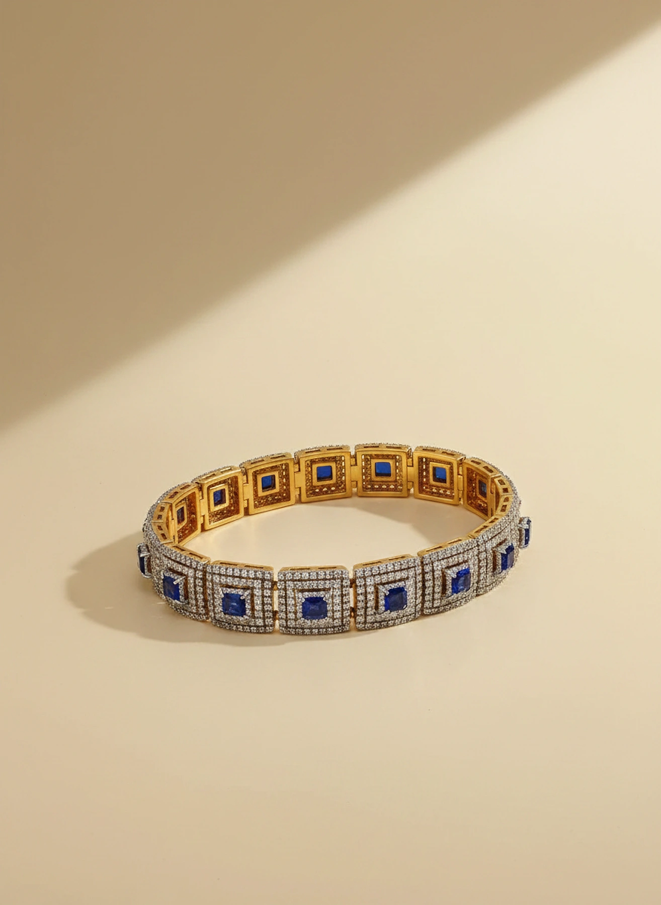 Azure Quadrant Bracelet — Gold 22K