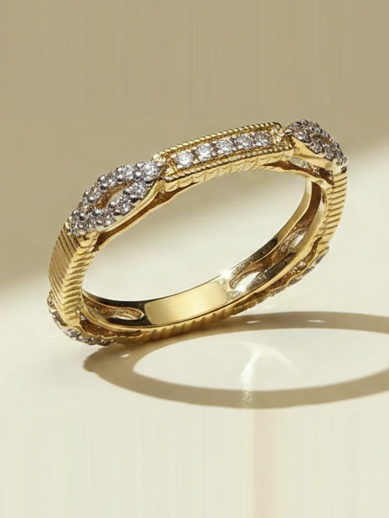 Aurora Band Ring, Gold 21K